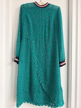 Ted Baker Floral-Print Sheer Dress with slip